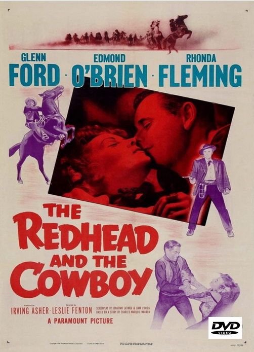 DVD cover of "The Redhead and the Cowboy" drama movie starring Alan Ladd and Lizabeth Scott, from FilmClassicsOnDVD.