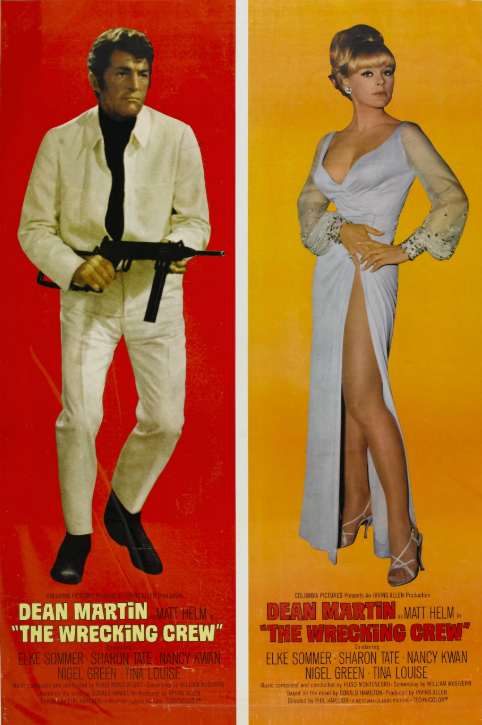 The Wrecking Crew on DVD, Dean Martin as Matt Helm, Sharon Tate