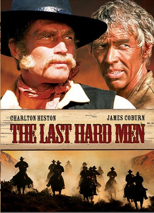DVD cover of "The Last Hard Men" drama featuring Charlton Heston and James Coburn, from FilmClassicsOnDVD.