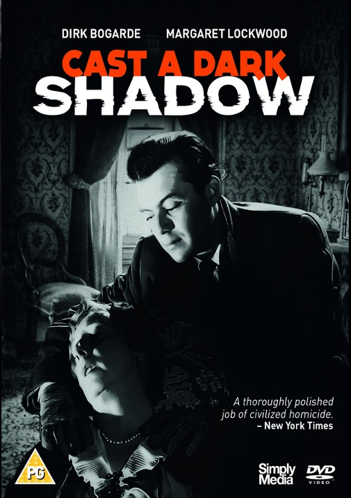 DVD cover for "Cast a Dark Shadow" crime movie featuring Dirk Bogarde and Margaret Lockwood, from FilmClassicsOnDVD.