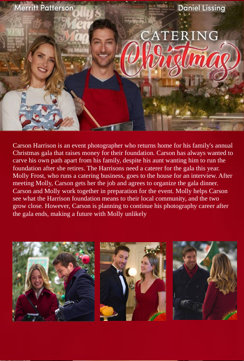 DVD cover of "Catering Christmas" comedy movie featuring Merritt Patterson and Daniel Lissing, from FilmClassicsOnDVD.