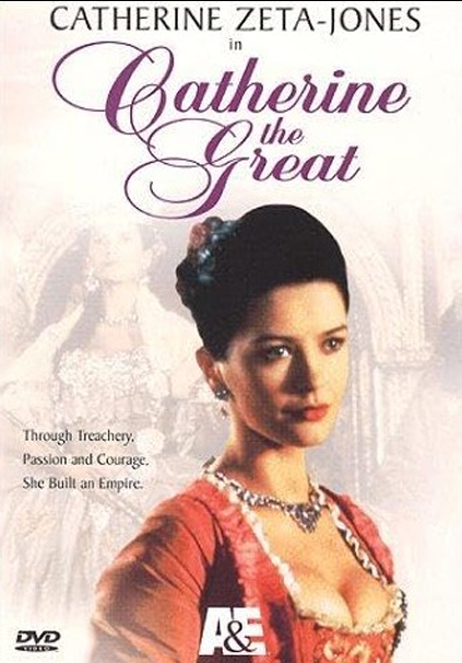 DVD cover of "Catherine the Great" biography featuring Catherine Zeta-Jones and Paul McGann from FilmClassicsOnDVD.