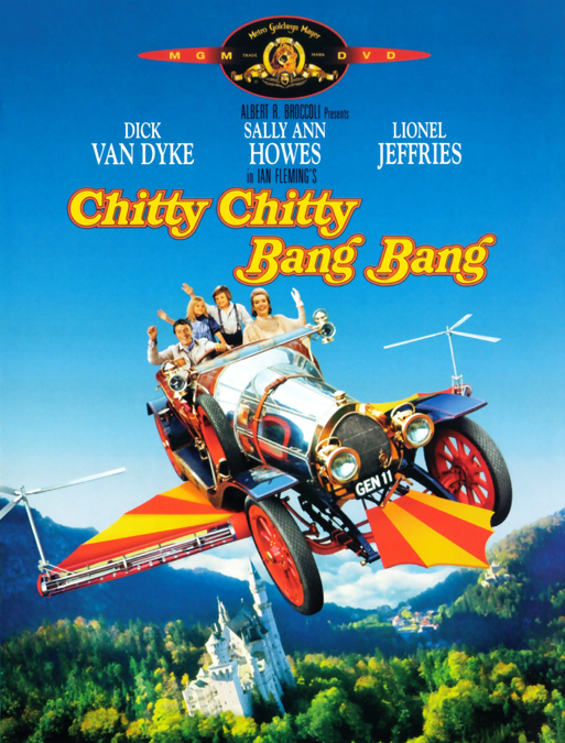 Chitty Chitty Bang Bang DVD featuring Dick Van Dyke and Sally Ann Howes, classic adventure movie from FilmClassicsOnDVD.
