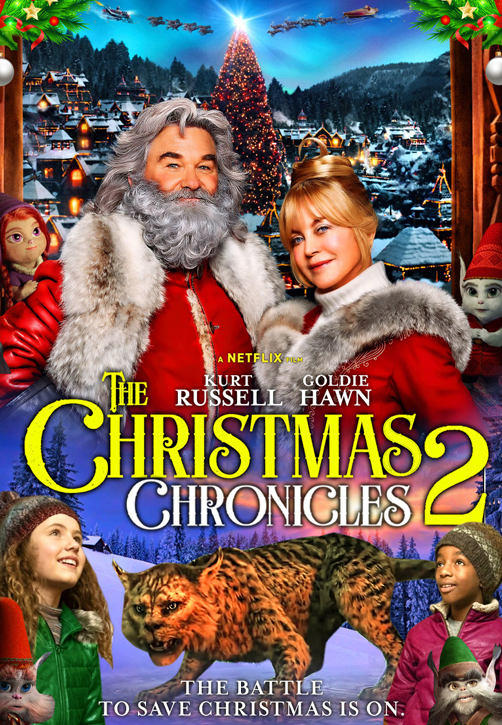 DVD cover of The Christmas Chronicles Part Two featuring Kurt Russell and Goldie Hawn, adventure movie from FilmClassics on DVD