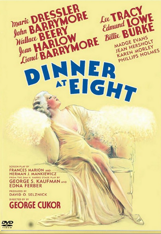 Dinner At Eight on DVD, Romance, Marie Dressler, John Barrymore,