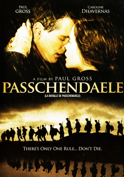 Passchendaele DVD and download cover featuring war film with Paul Gross and Michael Greyeyes, from FilmClassics on DVD.