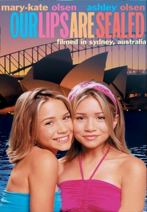 Screenshot of the DVD cover for "Our Lips Are Sealed" featuring Mary-Kate and Ashley Olsen, part of family movies and DVDs collection.