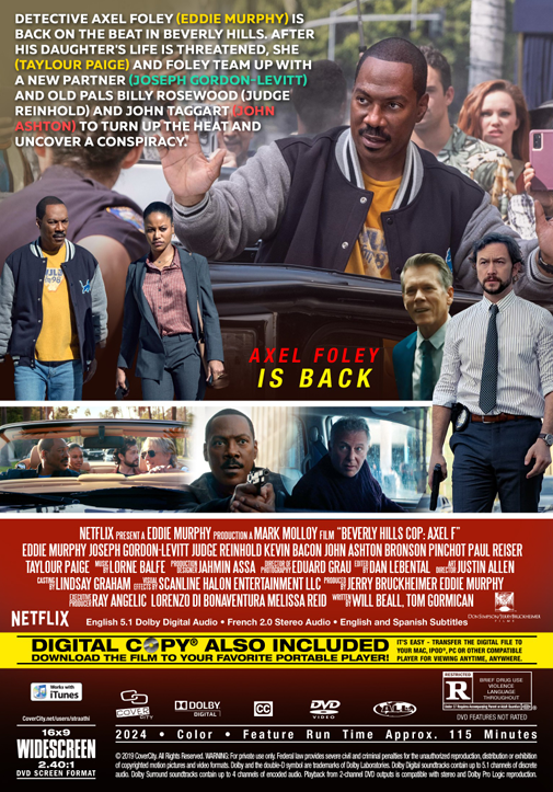DVD cover image of Beverly Hills Cop featuring Eddie Murphy and Joseph Gordon-Levitt, action movie from FilmClassicsOnDVD.