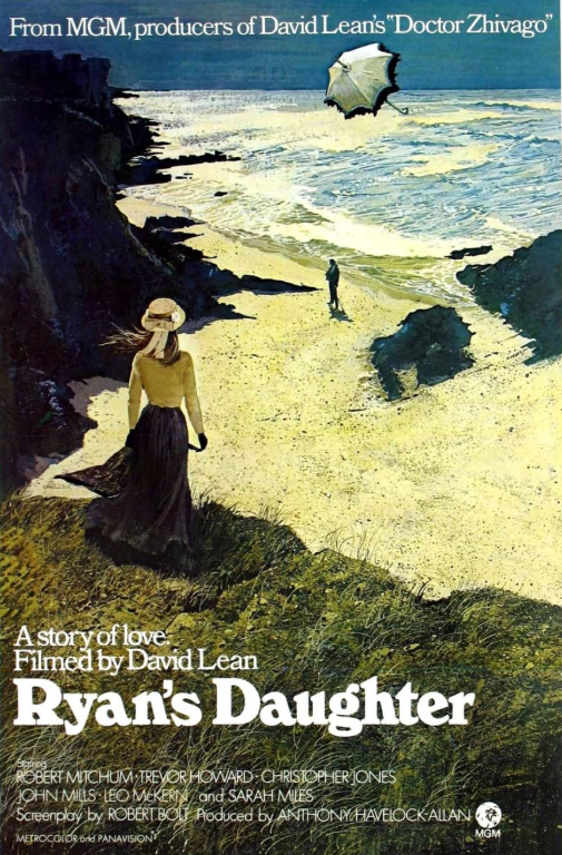 Screenshot from the DVD of Ryan's Daughter, a drama and romance film featuring Robert Mitchum, Trevor Howard, and John Mills.