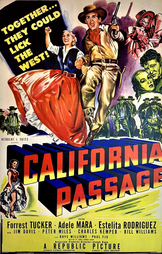 California Passage DVD, Western, Forrest Tucker