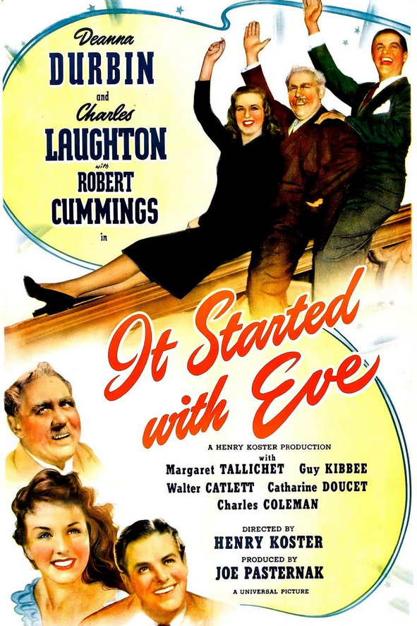 It Started With Eve on DVD, Comedy, Deanna Durbin, Charles Laughton