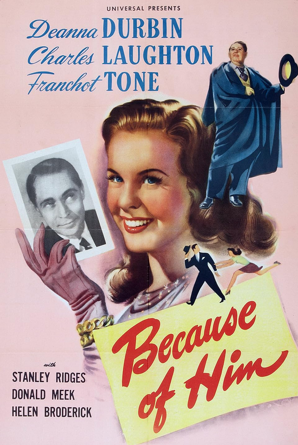 Because Of Him DVD, Musical, Deanna Durbin Charles Laughton