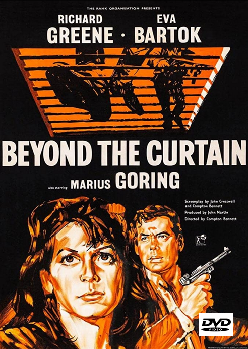 DVD cover image of "Beyond the Curtain" drama movie featuring Richard Greene and Eva Bartok, from FilmClassicsOnDVD.