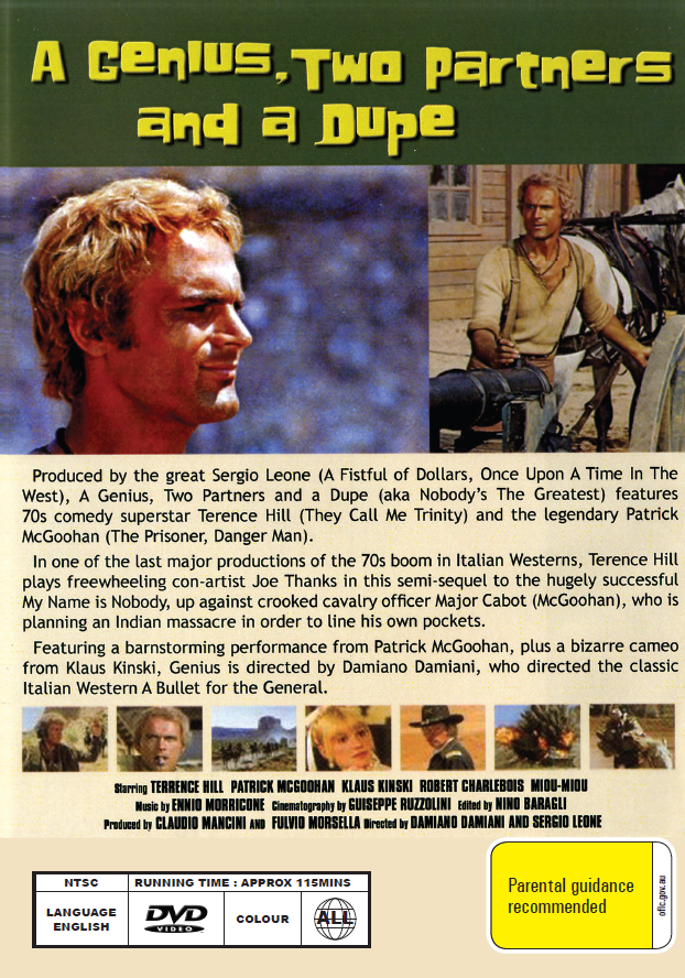 A Genius Two Partners and a Dupe DVD, Terence Hill