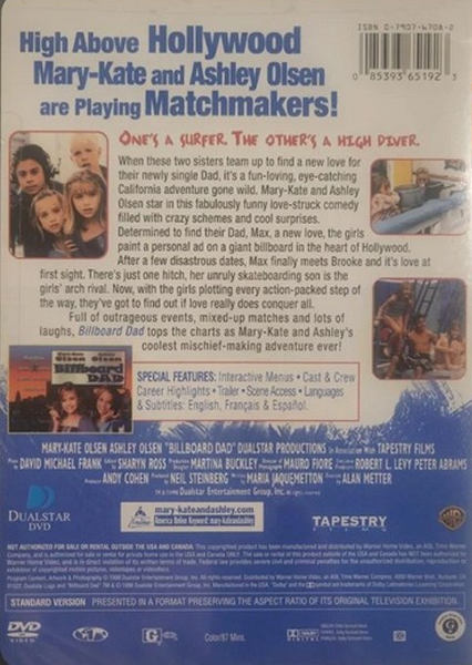 Billboard Dad DVD featuring Ashley and Mary-Kate Olsen, comedy movie still image from the FilmsClassicsonDVD collection.