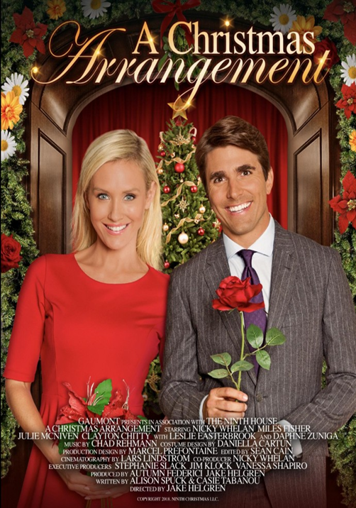 DVD cover of the Christmas Arrangement comedy movie featuring Nicky Whelan and Miles Fisher, from FilmClassicsOnDVD.