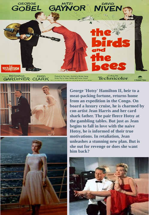DVD cover of The Birds and the Bees comedy movie featuring George Gobel and Mitzi Gaynor, from FilmClassicsOnDVD.