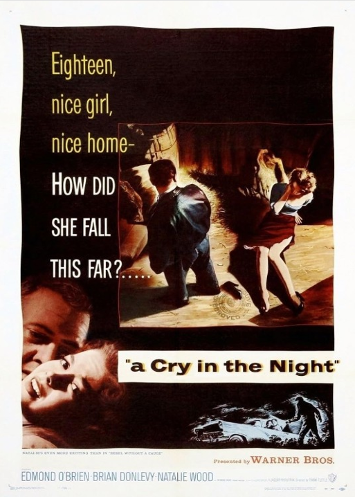 DVD cover of "A Cry in the Night" crime movie featuring Edmond O'Brien and Brian Donlevy from FilmClassicsOnDVD.