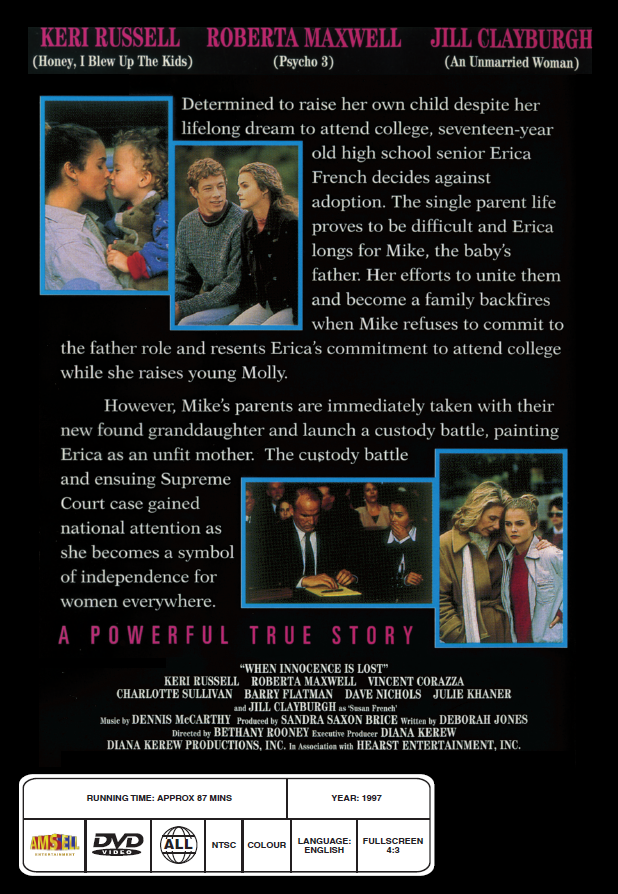 When Innocence Is Lost on DVD, True Story, Kerri Russell, Jill Clayburgh