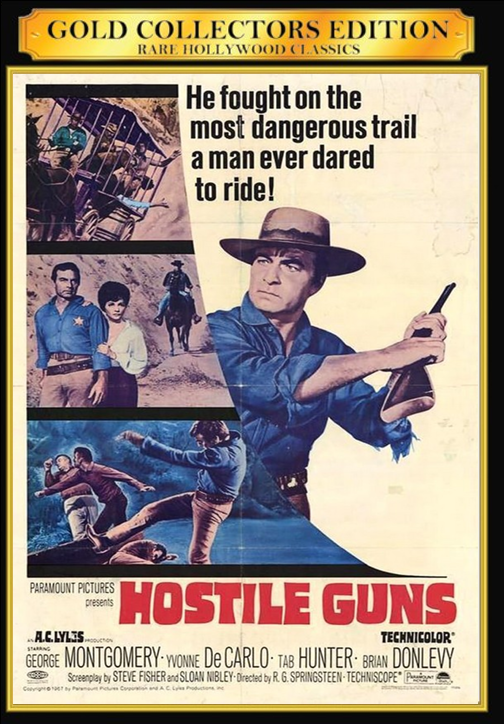 Hostile Guns on DVD, Drama, George Montgomery, Yvonne De Carlo