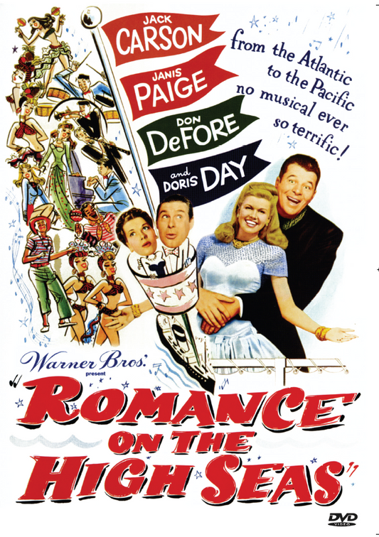 Romance On The High Seas on DVD, Romance, Jack Carson, Janis Paige