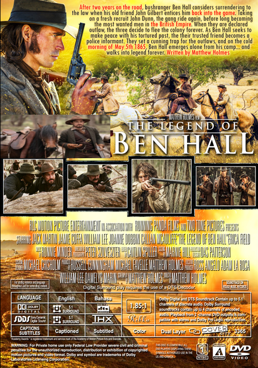 The Legend of Ben Hall on DVD, Action, Jack Martin, Jamie Coffa