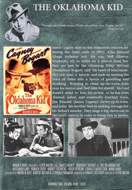 The Oklahoma Kid on DVD, Action, James Cagney, Humphrey Bogart