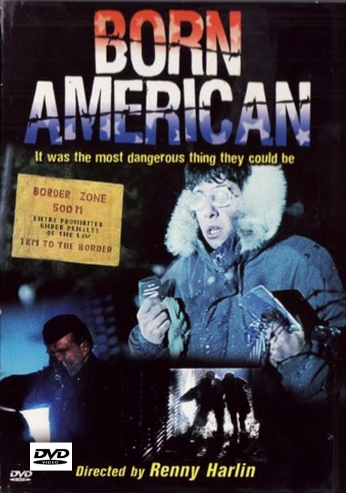 Born American DVD featuring action movie with Mike Norris and Steve Durham, showing a dramatic scene from the film.