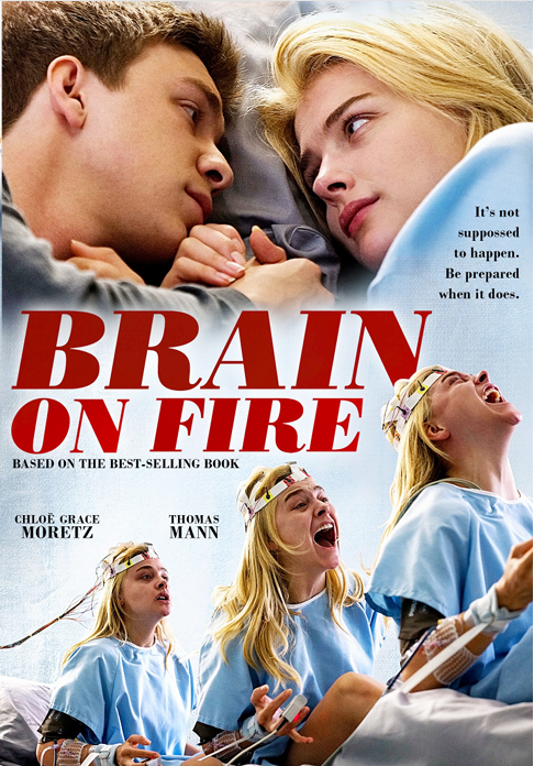DVD cover of "Brain on Fire" drama featuring Chloë Grace Moretz and Thomas Mann, from FilmClassicsOnDVD.