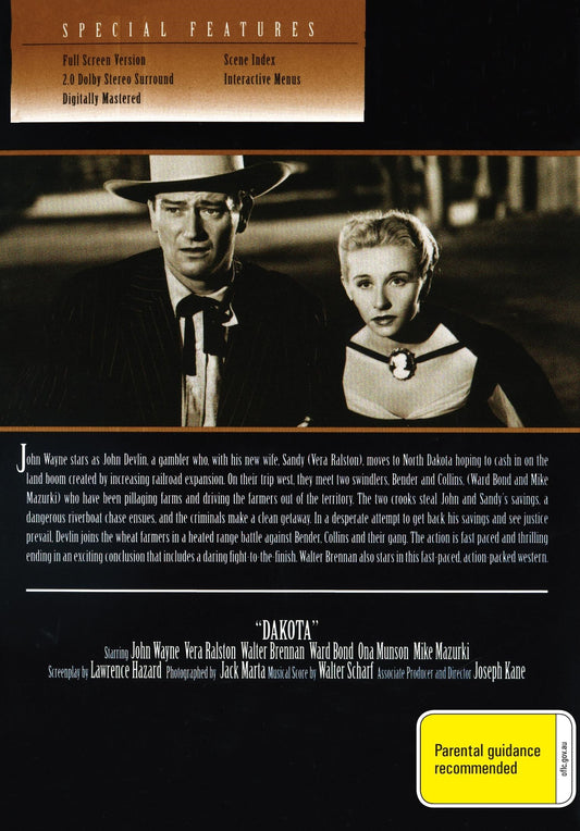 Dakota on DVD, Drama, John Wayne, Vera Ralston