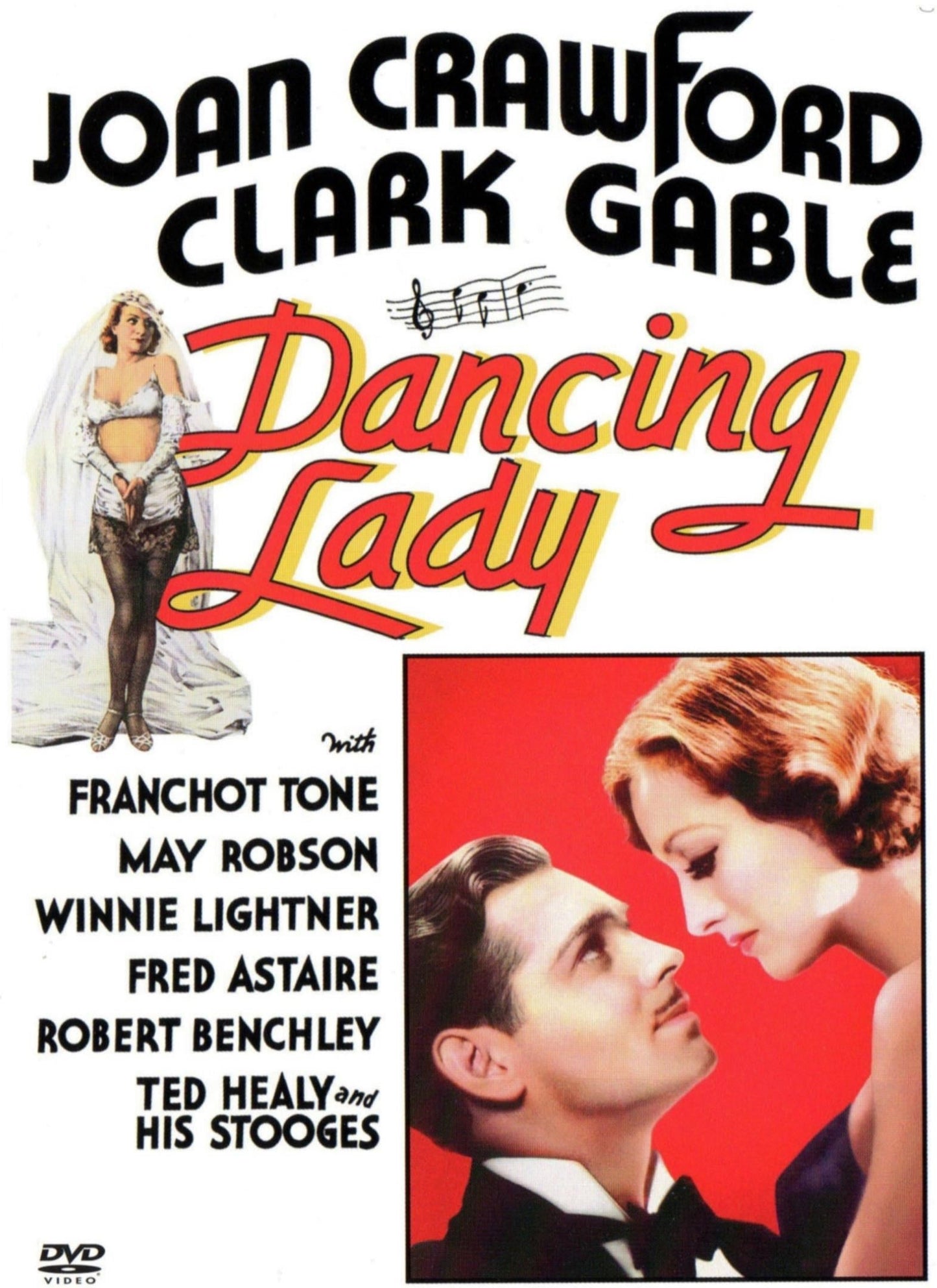 DVD cover of "Dancing Lady" movie by Timeless Classic DVD featuring a glamorous woman dancing in vintage attire.