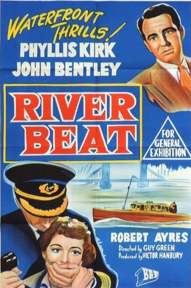 DVD cover image of "River Beat" crime drama featuring actors Phyllis Kirk and John Bentley, from FilmClassicsOnDVD.