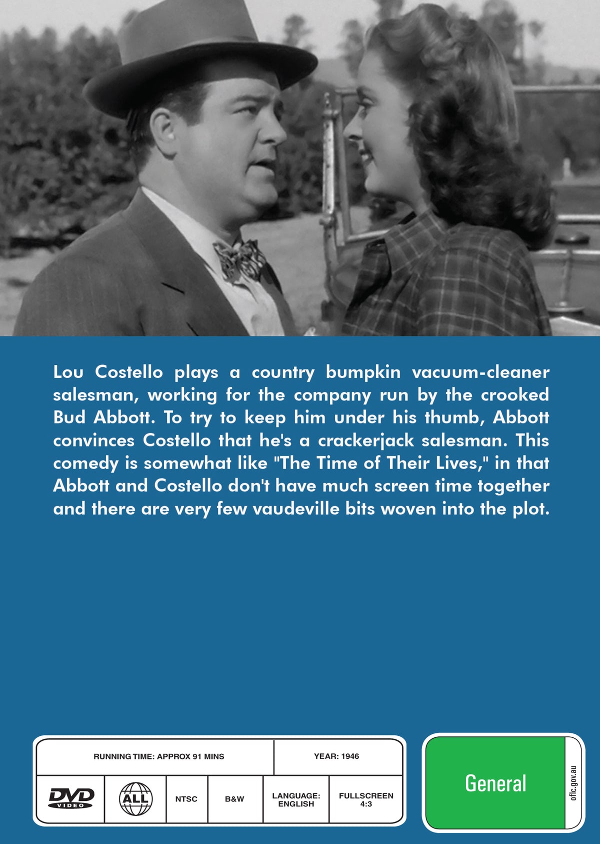 DVD cover of Little Giant (1946) featuring Abbott & Costello from the rareandcollectibledvds collection