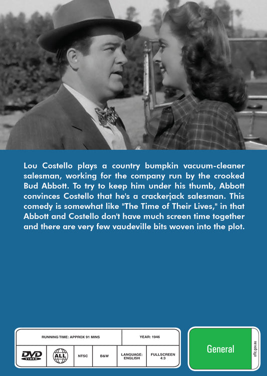 DVD cover of Little Giant (1946) featuring Abbott & Costello from the rareandcollectibledvds collection
