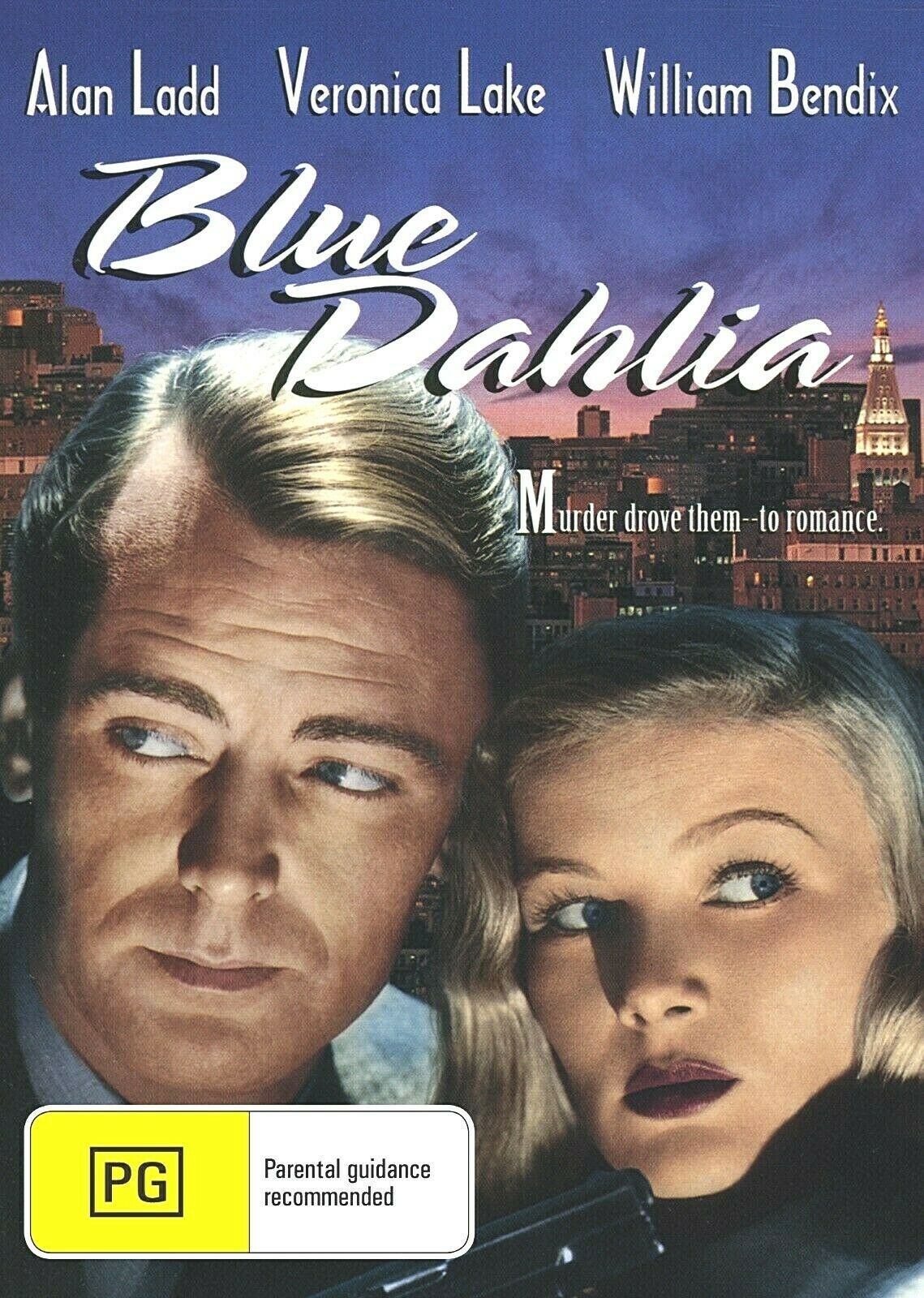DVD of The Blue Dahlia featuring Alan Ladd and Veronica Lake, classic film noir movie from rareandcollectibledvds.