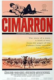 Cimarron DVD featuring Glenn Ford and Maria Schell, a classic drama movie in a standard DVD case.