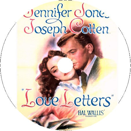 Love Letters DVD featuring Joseph Cotton and Jennifer Jones, a drama and romance movie on a collectible DVD.