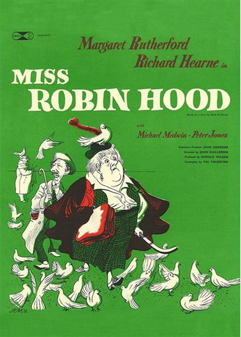 DVD of Miss Robin Hood comedy movie featuring Margaret Rutherford and Richard Hearne, from rareandcollectibledvds.