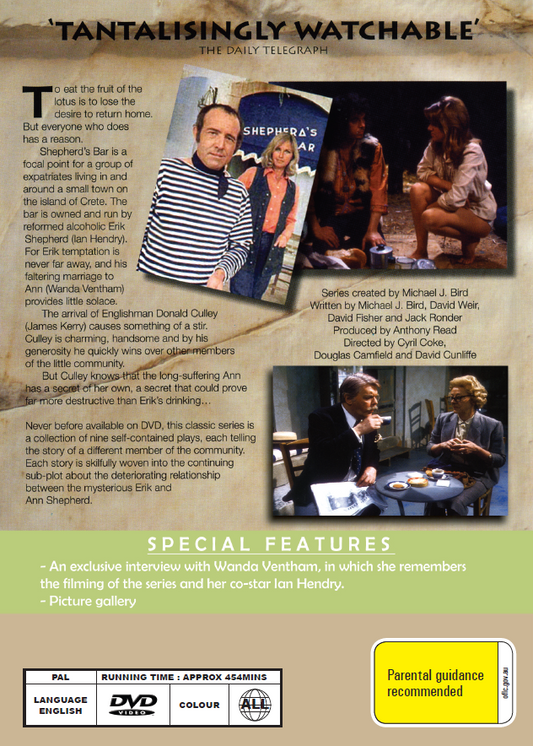 The Lotus Eaters DVD featuring drama with Ian Hendry and Wanda Ventham, showing the movie cover art with actors and title.