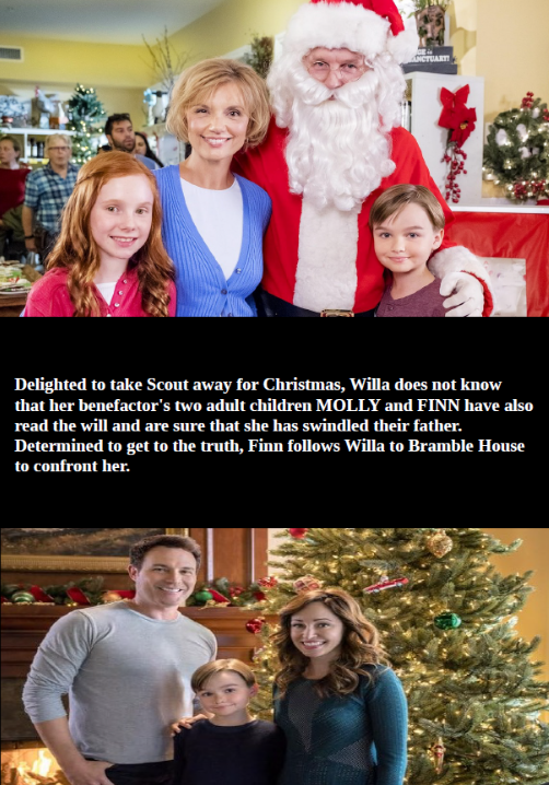 A DVD cover for "A Bramble House Christmas" featuring Autumn Reeser and David Haydn-Jones, romantic movie from RareAndCollectedDVDs.