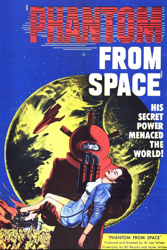 DVD cover of "Phantom from Space" sci-fi movie featuring Ted Cooper and Tom Daly, from RareAndCollectibleDVDs.