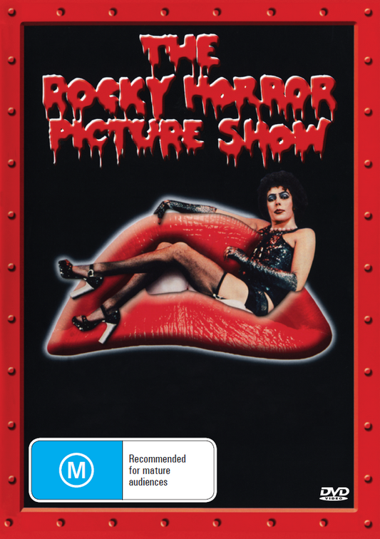 DVD cover of The Rocky Horror Picture Show featuring Tim Curry and Susan Sarandon, from rareandcollectibledvds, in the horror movie genre.