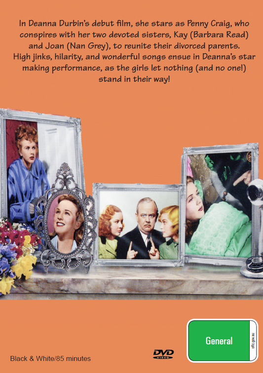 Three Smart Girls on DVD, a musical movie featuring Binnie Barnes and Charles Winninger, from Rare and Collectible DVDs.