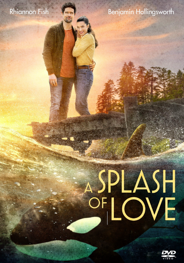 DVD cover of A Splash of Love romantic movie featuring Rhiannon Fish and Benjamin Hollingsworth, from rareandcollectibledvds.