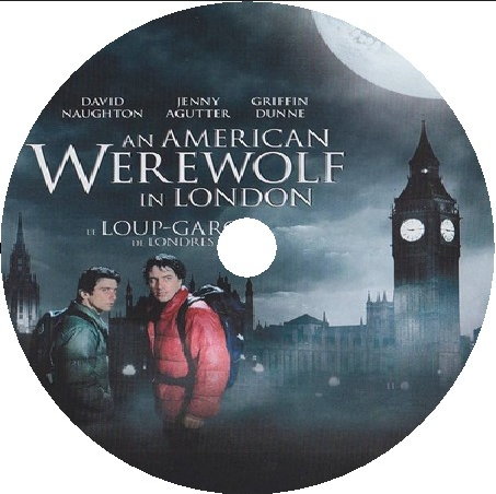 American Werewolf in London DVD featuring David Naughton and Jenny Agutter, movie cover art from RareAndCollectibleDVDs