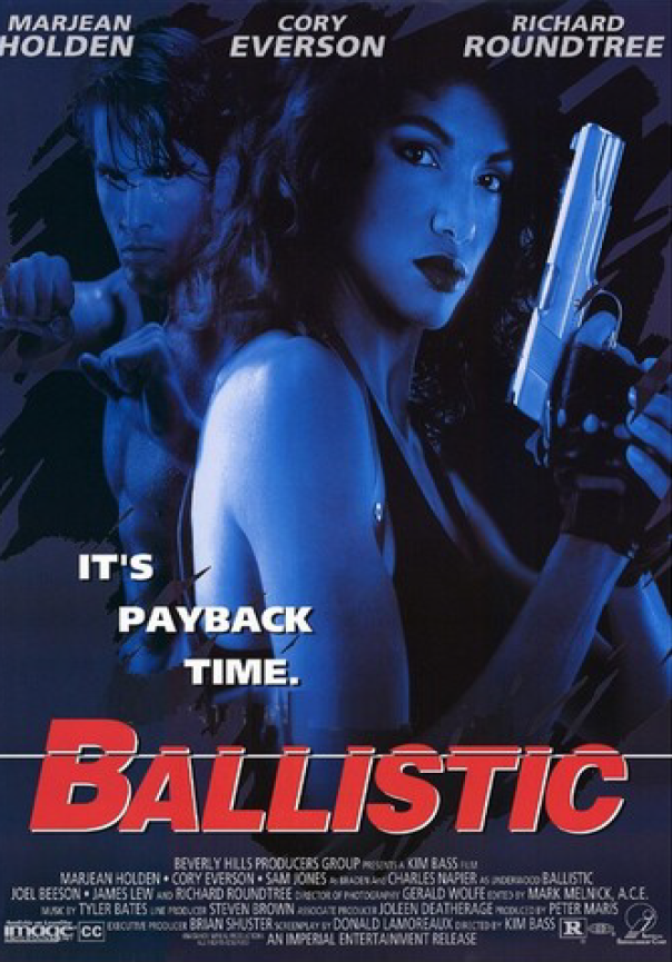 DVD cover of the action-thriller film Ballistic featuring Marjean Holden and Corinna Everson from rareandcollectibledvds.