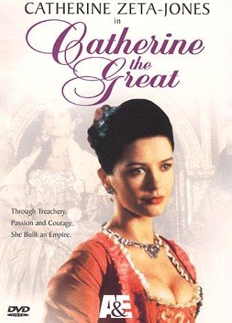 DVD cover of "Catherine the Great" drama featuring Paul McGann and Catherine Zeta-Jones from RareandCollectibleDVDs.