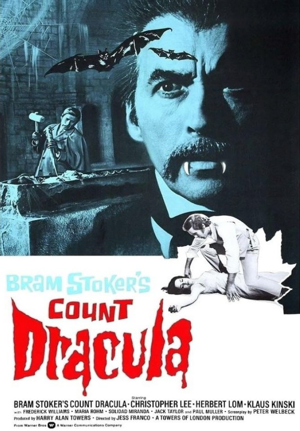 Count Dracula DVD horror movie featuring Christopher Lee and Herbert Lom, from Rare and Collectible DVDs.