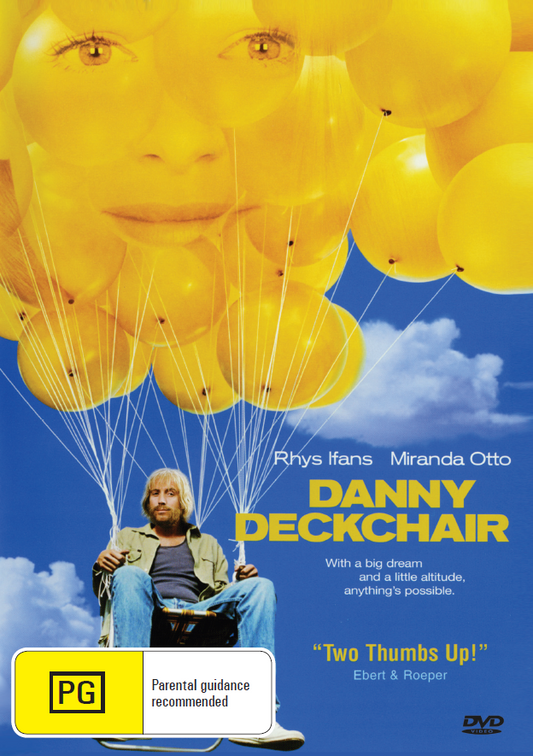 Danny Deckchair DVD featuring Rhys Ifans and Miranda Otto, comedy movie from RareAndCollectibleDVDs showing the DVD cover.