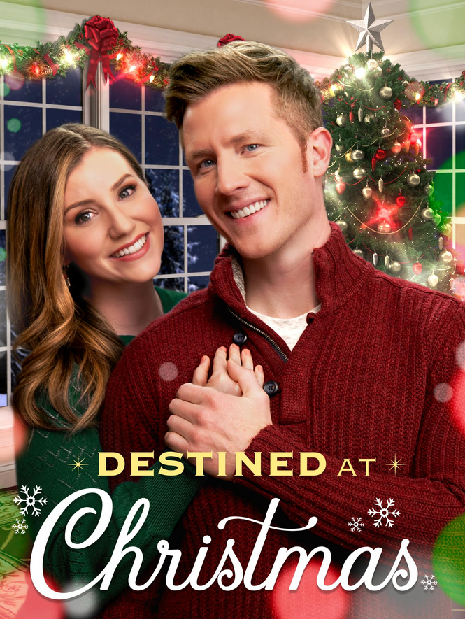 DVD cover of "Destined at Christmas" comedy movie featuring Shae Robins and Casey Elliott from Rareandcollectibledvds.